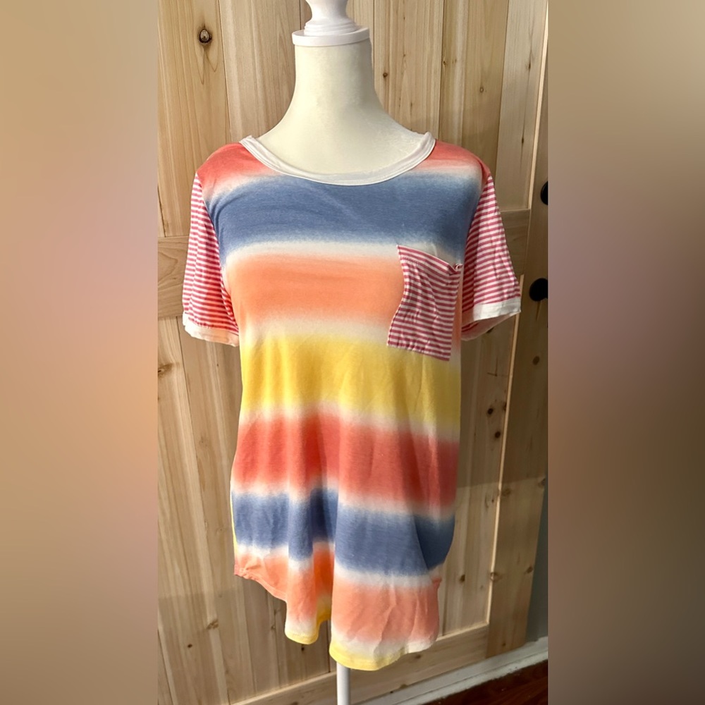 7th Ray multicolored pocket tee